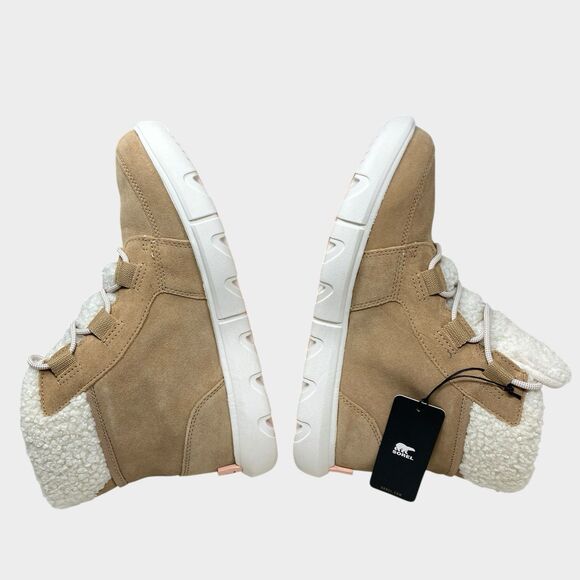 Sorel Waterproof Snow Boots 10 Beige Explorer Next Carnival Insulated Canoe - Picture 9 of 12